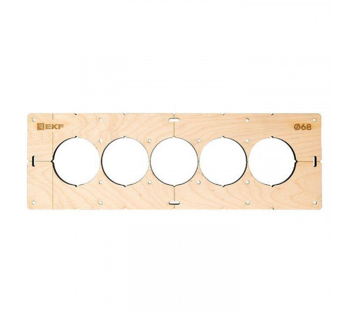 Шаблон для подрозетников c 5 отв. d68мм Expert EKF sh-d68-5