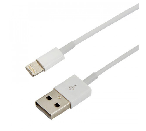 Кабель USB для iPhone 5/IPad 4/ipod 5 бел. Rexant 18-1121