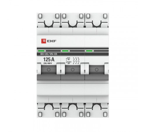 Выключатель нагрузки 3п 125А ВН-125 PROxima EKF SL125-3-125-pro