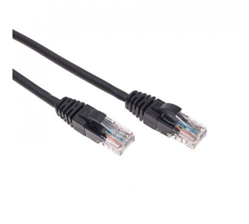 Патч-корд U/UTP CAT 5e RJ45-RJ45 26AWG LSZH черн. 2м Rexant 02-0102-2