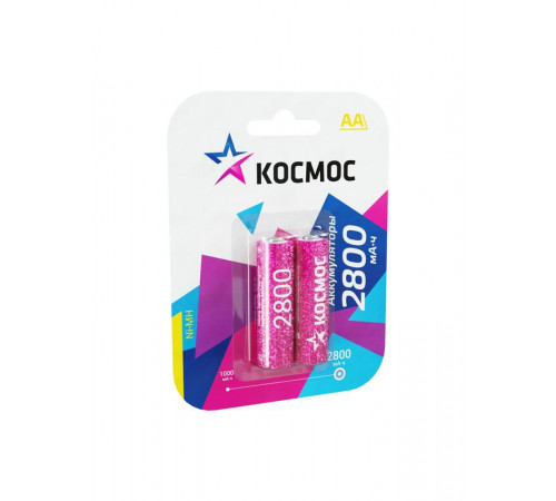 Аккумулятор AA/R6 2800мА.ч NI-MN BP-2 (блист.2шт) КОСМОС KOCR6NIMH2800MAH2BL