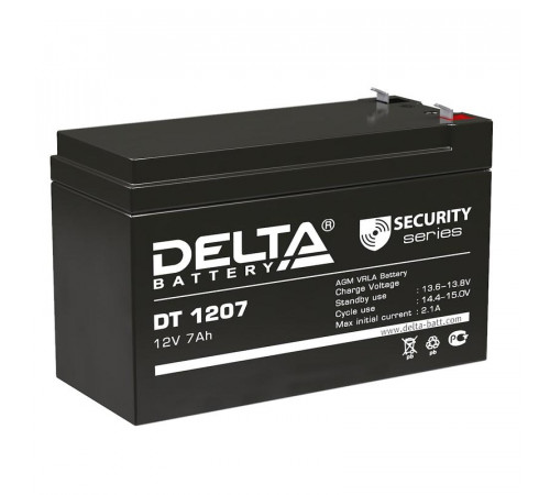 Аккумулятор ОПС 12В 7А.ч Delta DT 1207