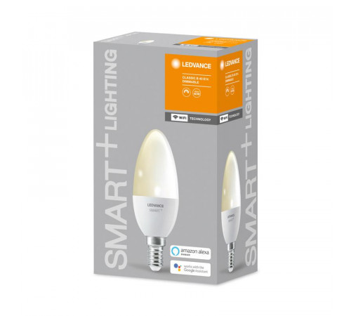 Лампа светодиодная SMART+ WiFi Candle Dimmable 40 5Вт/2700К E14 LEDVANCE 4058075485532