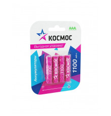 Аккумулятор AAA/R03 1100мА.ч Ni-MH (блист.4шт) КОСМОС KOCR03NIMH1100mAh4BL