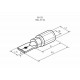 Клемма плоская изол. (штекер) (VM 2-187(8)) REXANT 08-0332