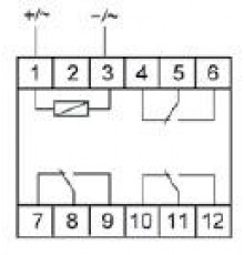 Реле промежуточное PK-3P (монтаж на DIN-рейке 35мм 220В 50Гц 3х8А 3NO/NC IP20) F&F EA06.001.023