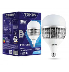 Лампа светодиодная 80Вт HP 6500К Е40/Е27 176-264В TOKOV ELECTRIC TKE-HP-E40/E27-80-6.5K