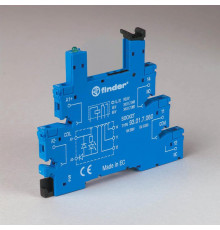Розетка с винт. клеммами (с зажимной клетью) для реле 34 серии 240В AC/DC в комплекте пластик. клипса опции: LED FINDER 93010240