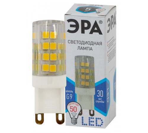 Лампа светодиодная JCD-5w-220V-corn ceramics-840-G9 400лм Эра Б0027864