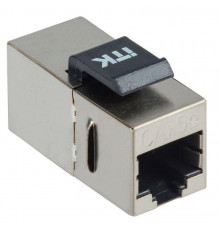 Адаптер проходной Keystone Jack RJ45-RJ45 кат.5E FTP ITK CS7-1C5EF