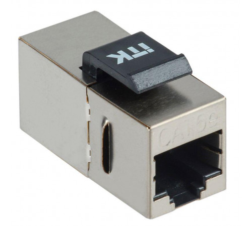 Адаптер проходной Keystone Jack RJ45-RJ45 кат.5E FTP ITK CS7-1C5EF