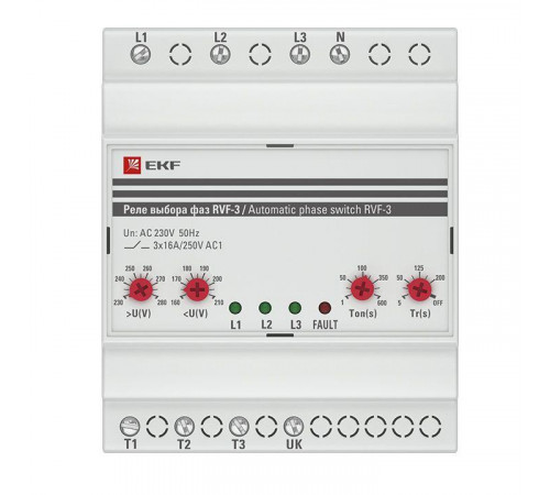 Реле выбора фаз РВФ-3 PROxima EKF RVF-3