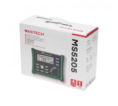 Измеритель сопротивления изоляции MS5205 Mastech 13-1348