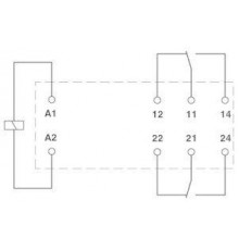 Реле одиночное REL-MR- 24DC/21-21 Phoenix Contact 2961192