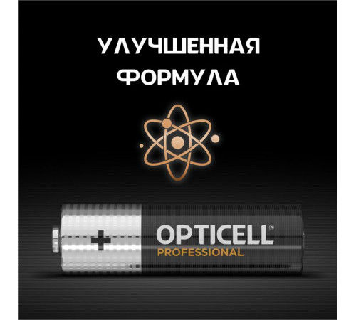 Элемент питания алкалиновый AA/LR6 (блист. 4шт) Professional Opticell 5052001