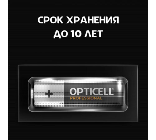 Элемент питания алкалиновый AA/LR6 (блист. 4шт) Professional Opticell 5052001