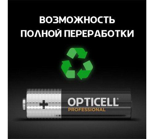 Элемент питания алкалиновый AA/LR6 (блист. 4шт) Professional Opticell 5052001