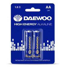 Элемент питания алкалиновый AA/LR6 1.5В High Energy Alkaline 2021 BL-2 (уп.2шт) DAEWOO 5030299