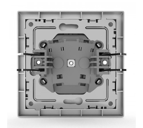 Розетка 1-м СП Pixel 16А IP20 без заземл. в сборе алюм. TOKOV ELECTRIC TKE-PX-R1F-C03