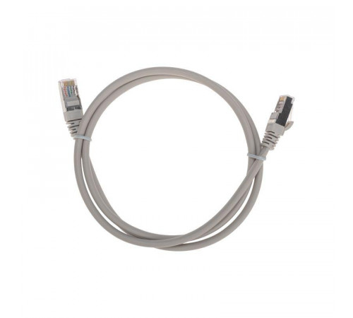 Патч-корд F/UTP CAT 5e RJ45-RJ45 26AWG LSZH сер. 1м Rexant 02-0110-1