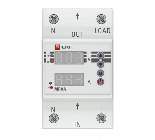 Реле напряжения и тока с дисплеем MRVA 40А PROxima EKF MRVA-40A