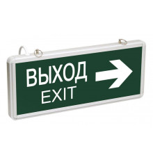 Светильник светодиодный ССА 1004 "ВЫХОД-EXIT" стрелка направления 3Вт аварийный двусторонний IEK LSSA0-1004-003-K03