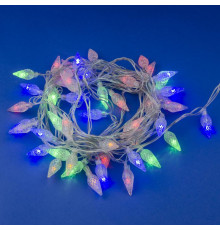 Гирлянда LED "Шишки-1" ULD-S0500-050/DTA MULTI IP20 PINE CONES-1 5м 50 диодов разноцвет. свет провод прозр. Uniel UL-00007194