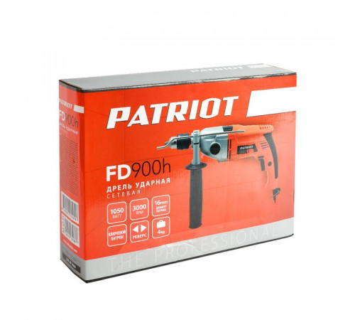 Дрель электрическая ударная FD 900h 2 скорости с ударом 1050Вт PATRIOT 120301466