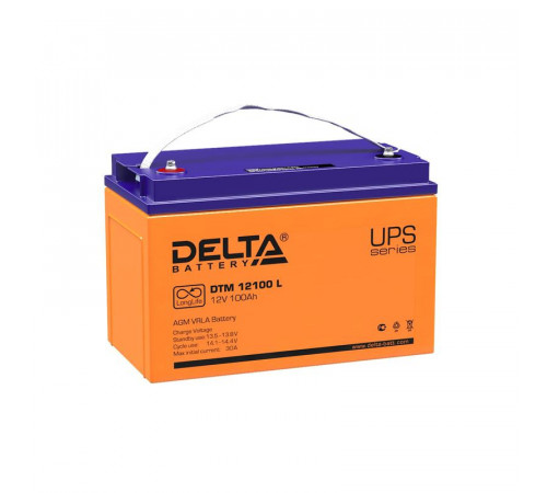 Аккумулятор UPS 12В 100А.ч Delta DTM 12100 L