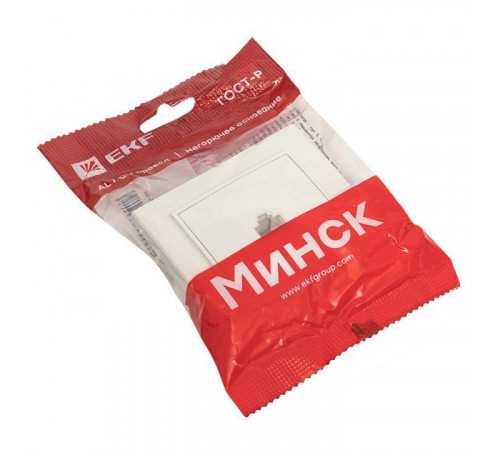 Розетка компьютерная 1-м СП Минск RJ45 бел. Basic EKF ERK01-035-10