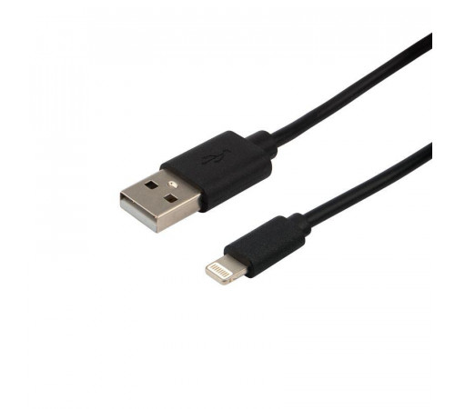 Кабель USB для iPhone 5 черн. (уп.10шт.) Rexant 18-1122