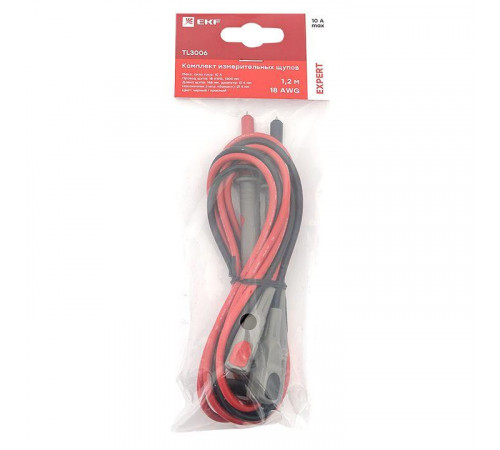 Комплект измерительных щупов TL3006 (1.2м) (18AWG) Expert EKF TL3006