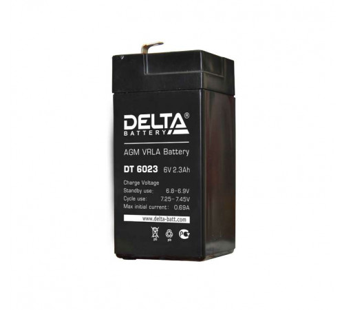 Аккумулятор ОПС 6В 2.3А.ч Delta DT 6023