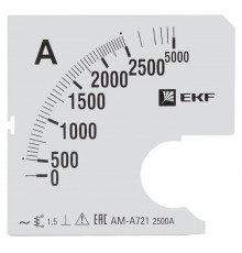 Шкала сменная для A721 2500/5А-1.5 PROxima EKF s-a721-2500