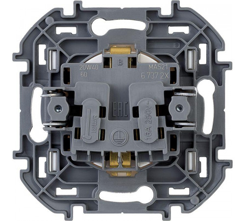 Розетка 1-м СП Inspiria 16А IP20 250В 2P+E немецк. стандарт механизм бел. Leg 673720
