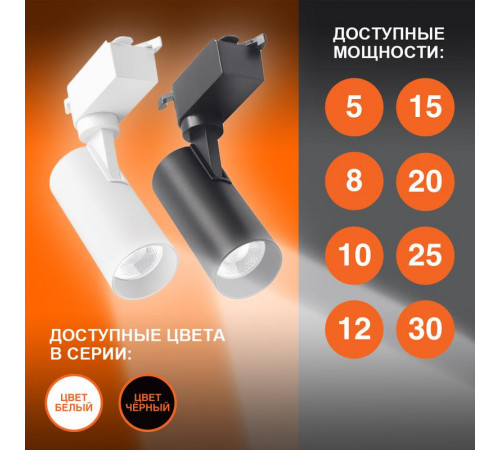 Светильник светодиодный трековый ECO TRACKSP 1PH 30W 840 BKRD 30Вт 2700Лм 4000К IP20 LEDVANCE 4099854233272