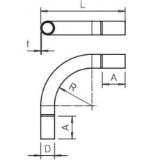 Дуга для трубы d20мм SBN20 FT гор. цинк. OBO 2046817