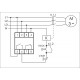 Реле контроля наличия и чередования фаз CKF-BR (монтаж на DIN-рейке 35мм; регулировка порога отключения; регулировка времени отключения; 3х400/230+N 2х8А 1Z 1R IP20) F&F EA04.002.003