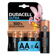 Элемент питания алкалиновый AA/LR6 LR6-4BL Ultra Power (блист.4шт) Duracell Б0038761