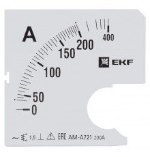 Шкала сменная для A721 200/5А-1.5 PROxima EKF s-a721-200