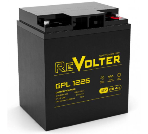 Аккумулятор 12В 26А.ч REVOLTER GPL 1226