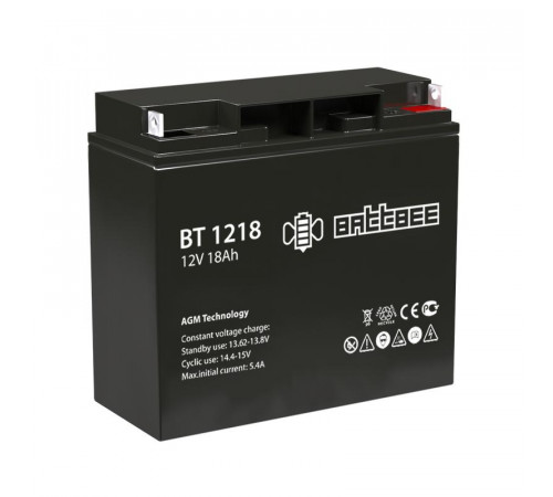 Аккумулятор ОПС 12В 18А.ч Battbee Delta BT 1218