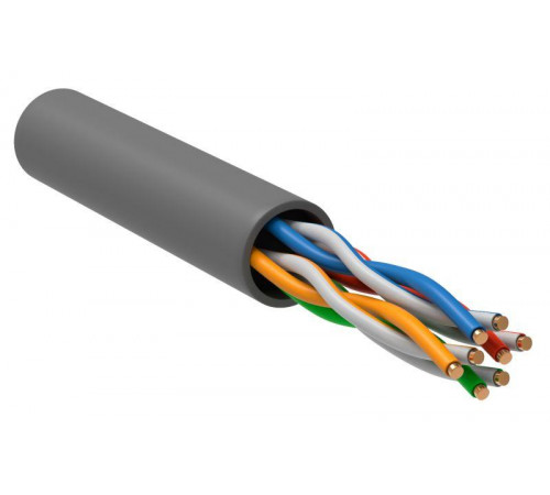 Кабель витая пара U/UTP кат.5 4х2х24AWG solid CCA PVC сер. (м) GENERICA BC1-C504-111-305-G