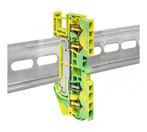 Колодка клеммная JXB-ST-2.5 земля пружинная PROxima EKF plc-jxb-st-2.5-pen