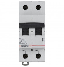 Выключатель автоматический модульный 2п C 32А 4.5кА RX3 Leg 419700