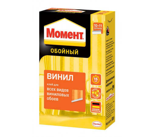 Клей обойный "Момент Винил" 500г Момент Б0034798