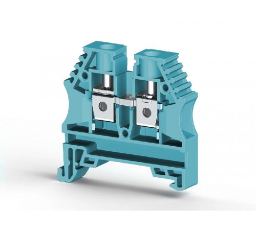 Клеммник на DIN-рейку 6кв.мм син. AVK6 Klemsan 304141