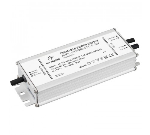 Блок питания ARPV-UH24240-PFC-0-10V 24В 10.0А 240Вт IP67 метал. Arlight 024143(1)