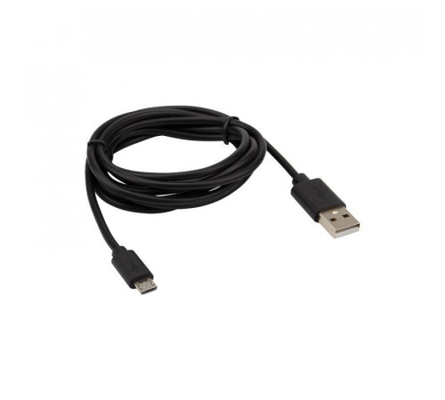 Шнур micro USB (male) - USB-A (male) 1.8м черн. Rexant 18-1164-2