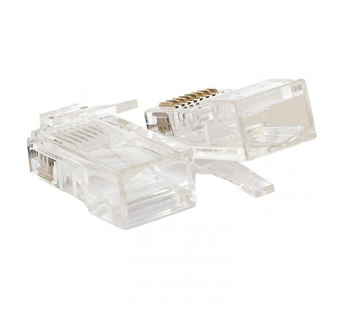 Коннектор RJ45 (8P8C) кат.5E неэкранир. TERACOM универс. (уп.10шт) EKF TRC-PLUG-5EUTP-10